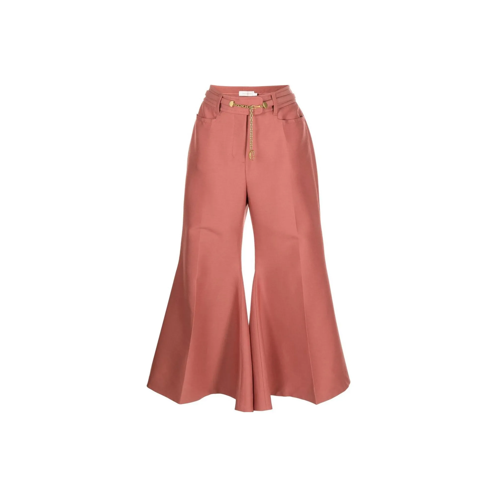 Zimmermann FW22 Повседневные брюки Женские Розовый