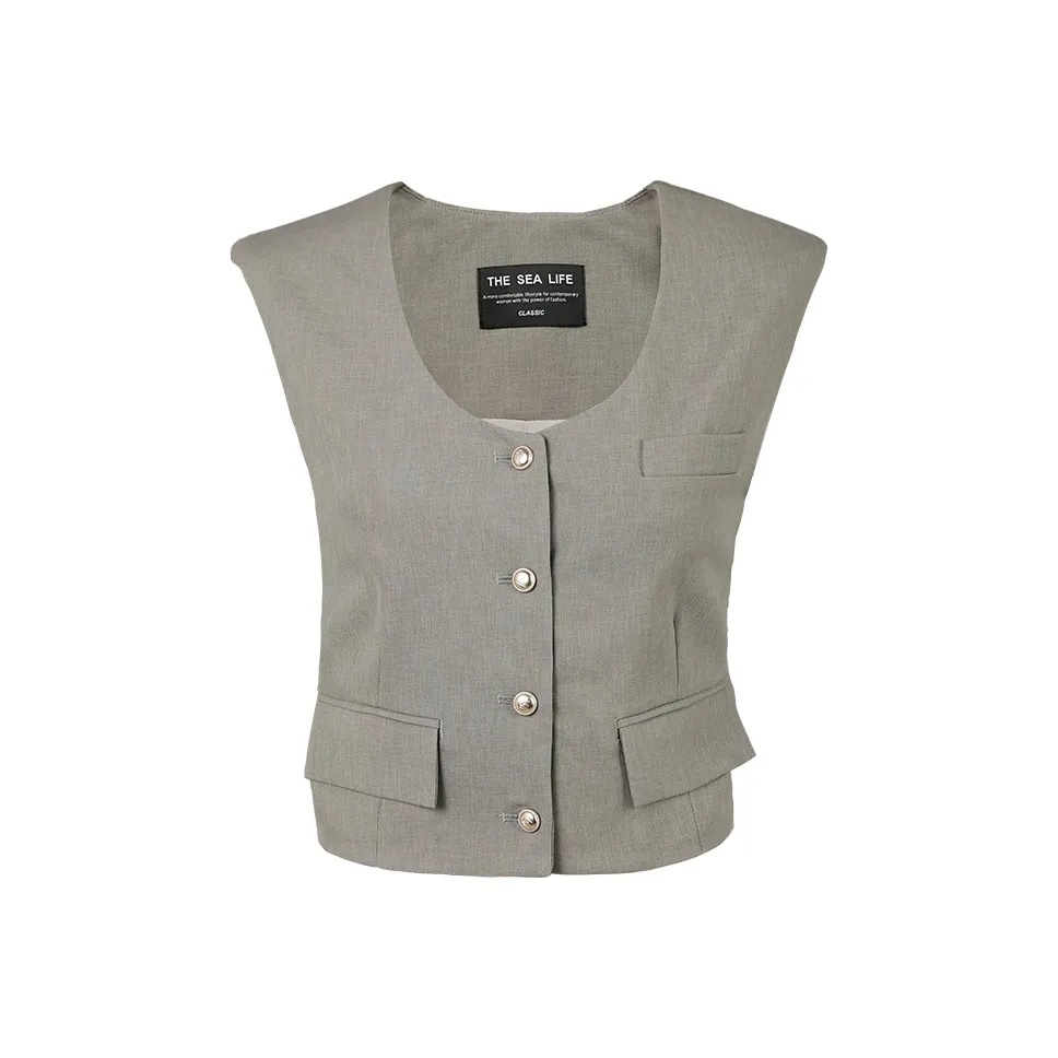 THE SEA LIFE Жилет Женские Сияющий Зеленый