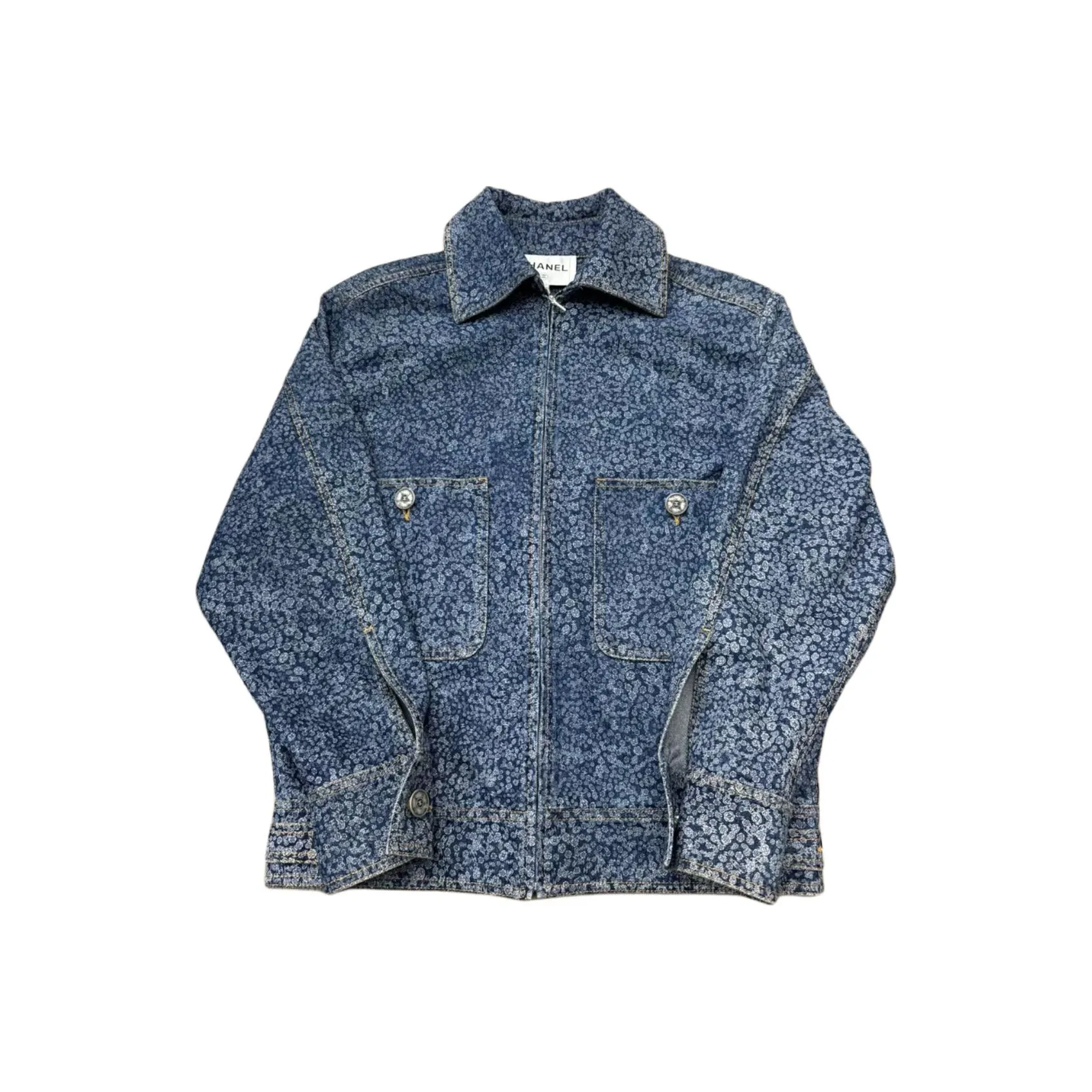 CHANEL FW21 Denim Jacket Women's Blue