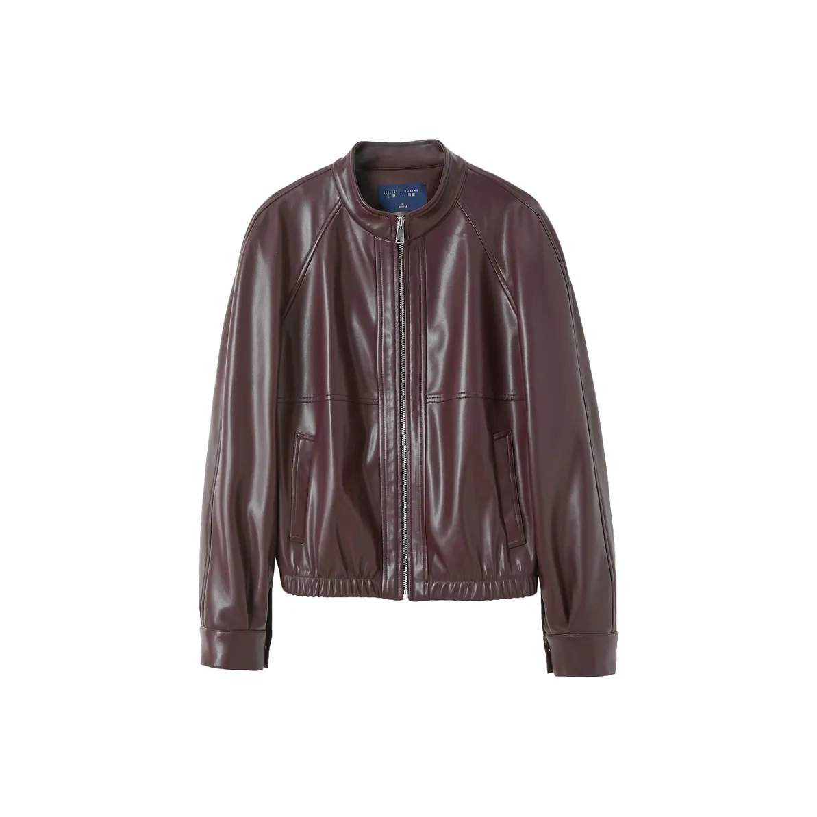 3COLOUR Вишнево-красный Женское короткое пальто