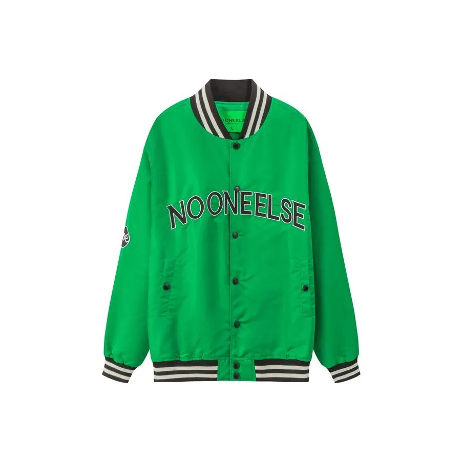 NO ONE ELSE Бейсбольная куртка Унисекс Зеленый