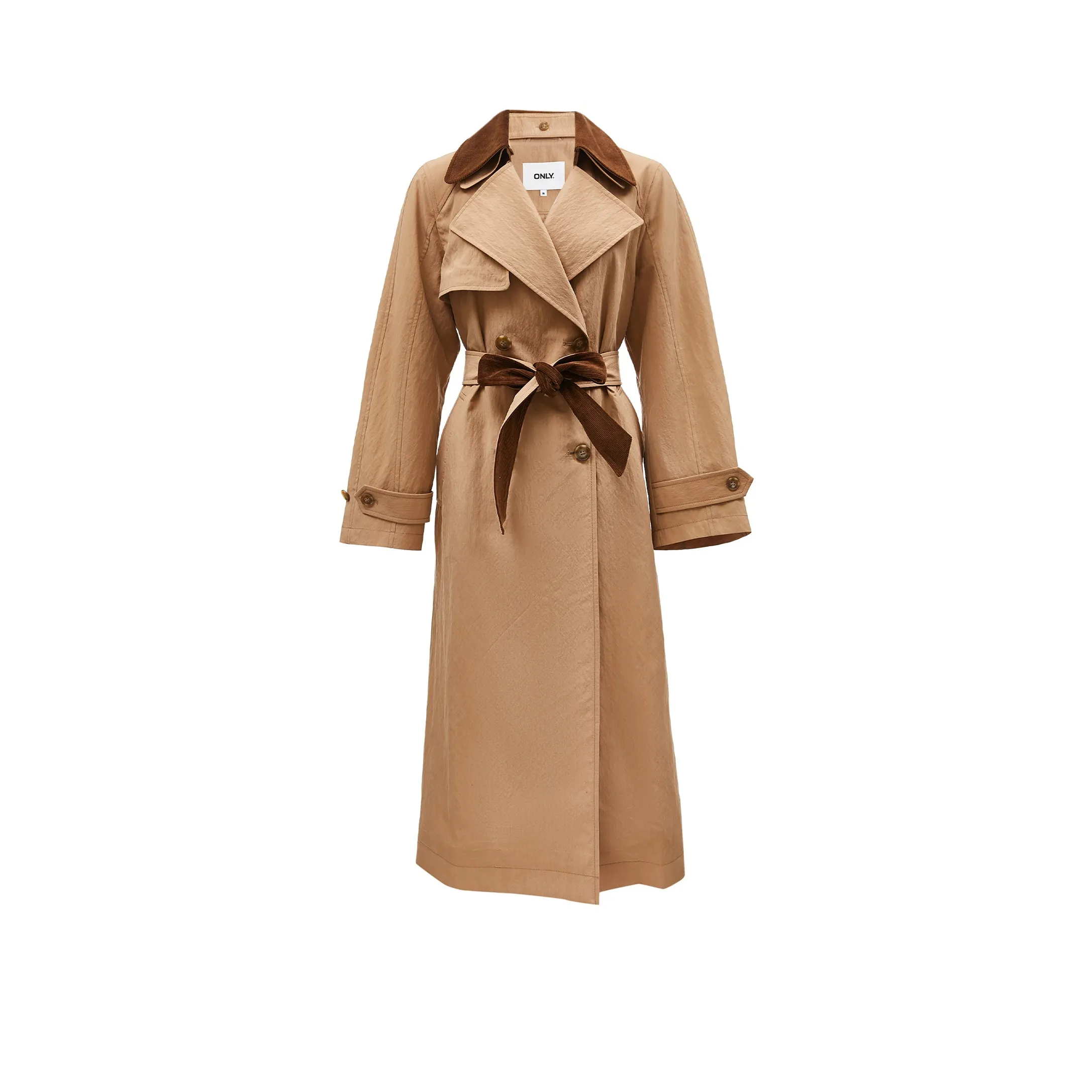 Only E10 Buffalo Коричневый Женские Тренч