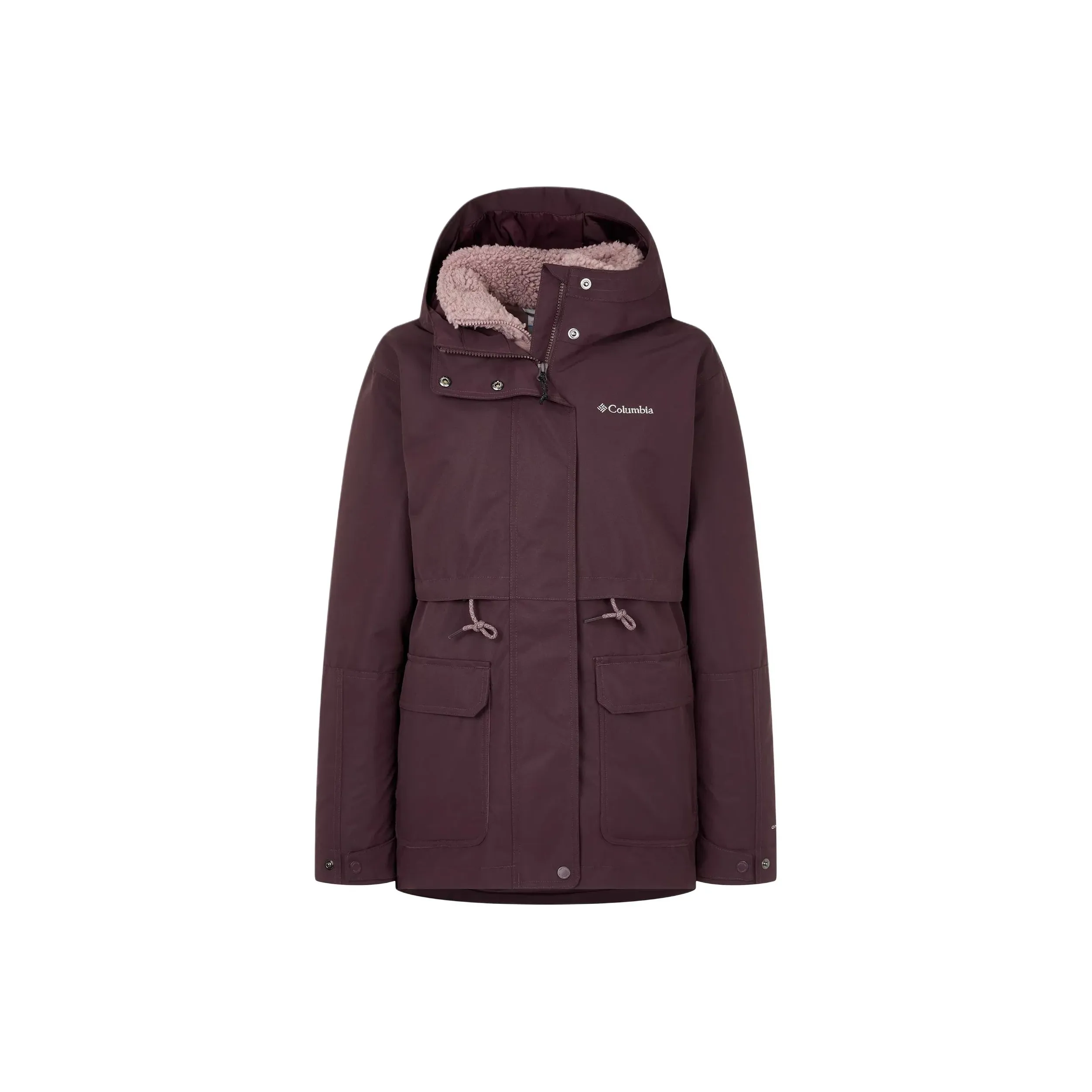 Columbia Windbreaker Jacket Women's Dark Red