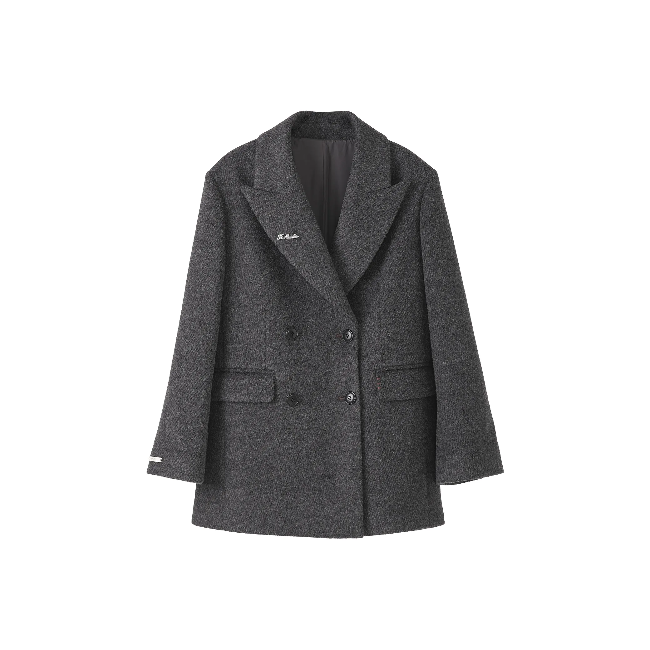 Fstudio Velvet Feel Пальто Женское Серое