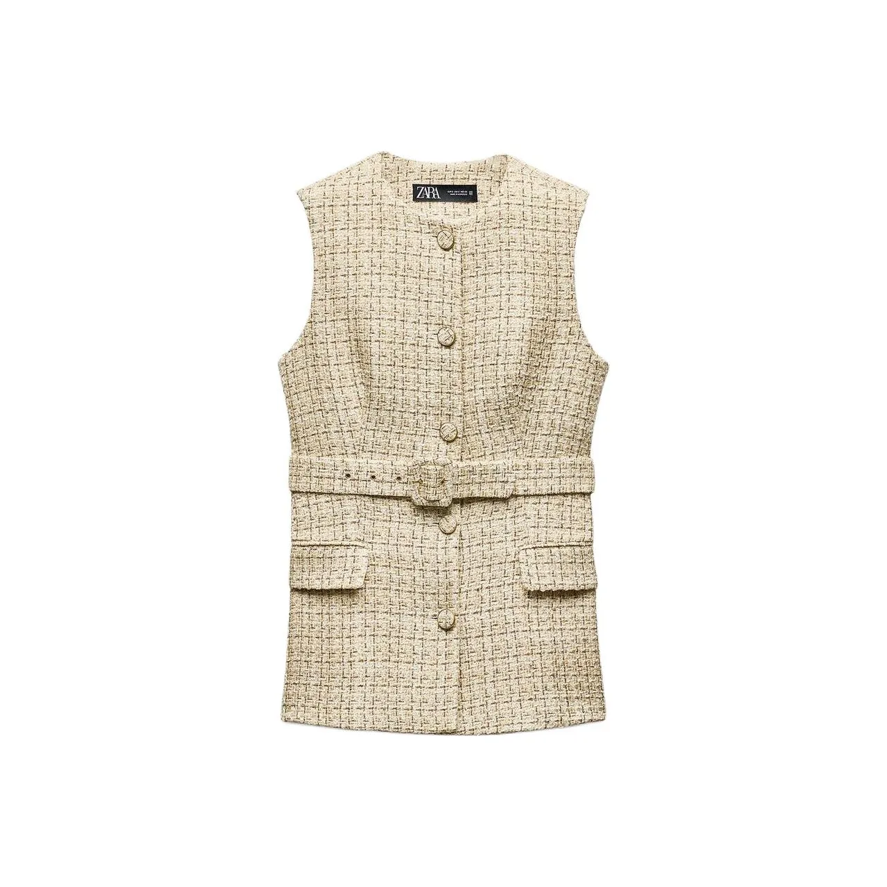 ZARA Vests Women's Multicolor