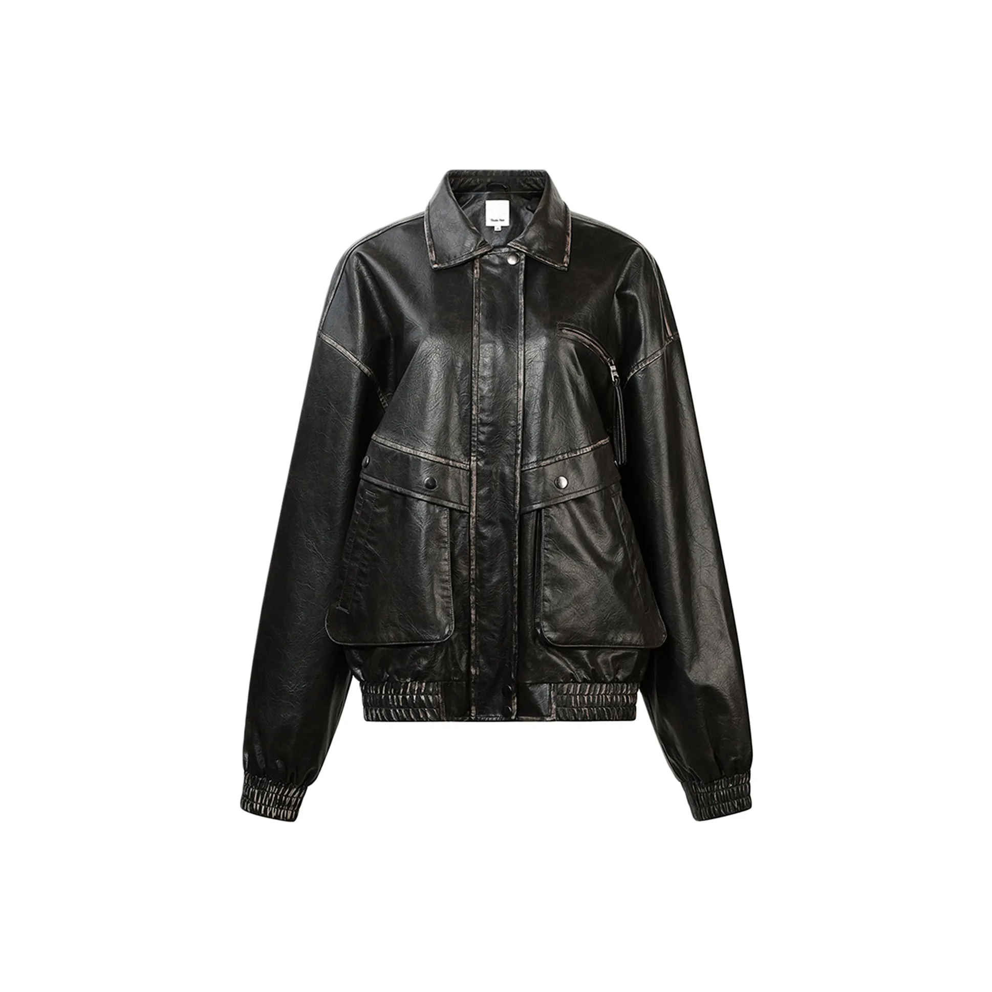 Guuka Hero Кожа Куртка Женская Черная