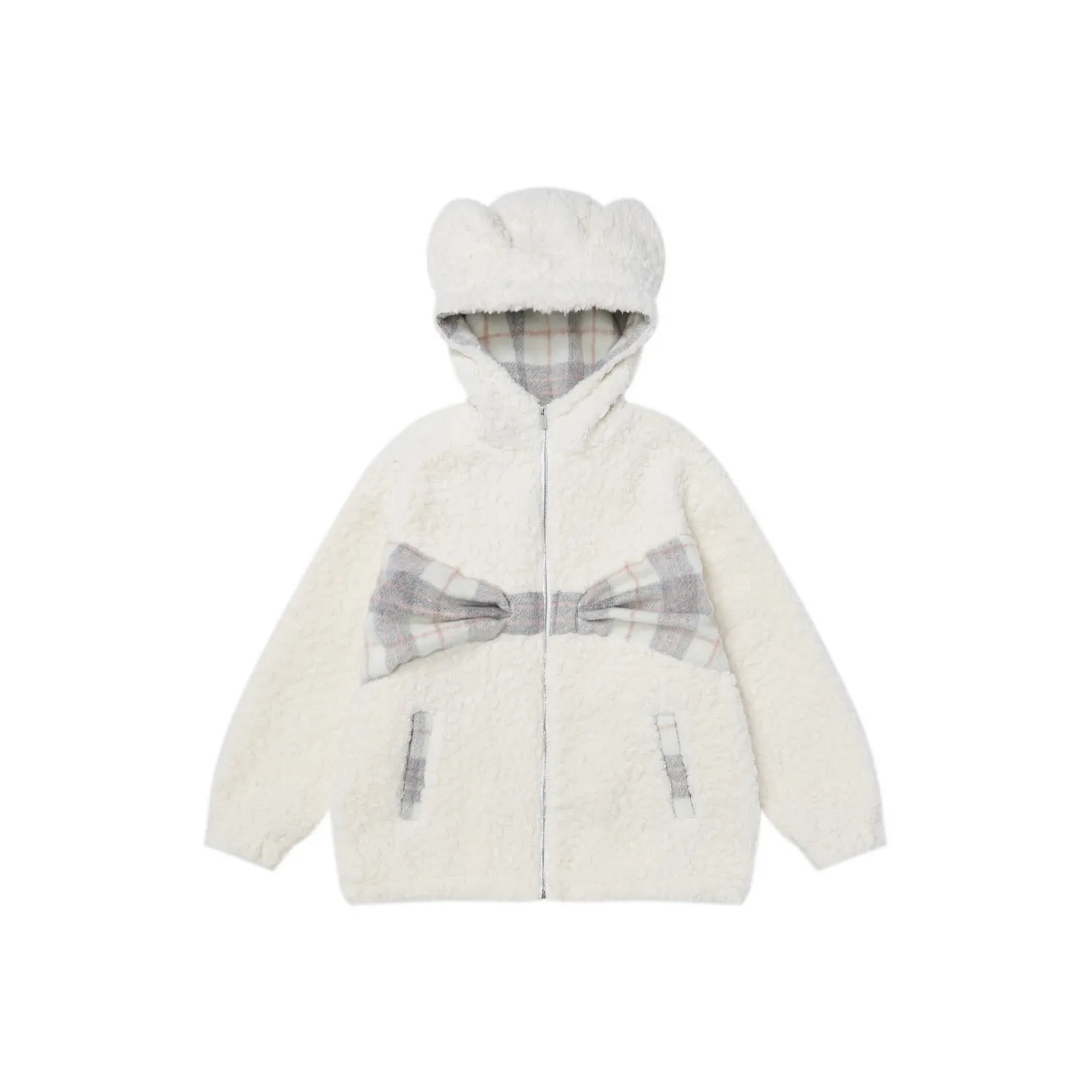 JOLLIGHT Хлопковый пуховик Женская Белый