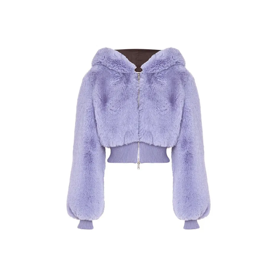 MOSCHINO Вельвет Feel Пальто Женское Сиреневый