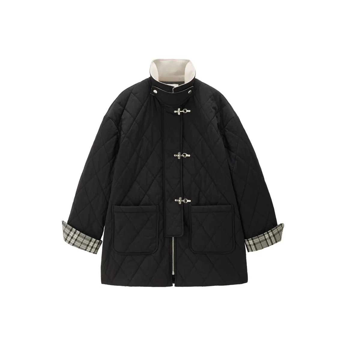 Giordano Хлопковый пуховик женский черный