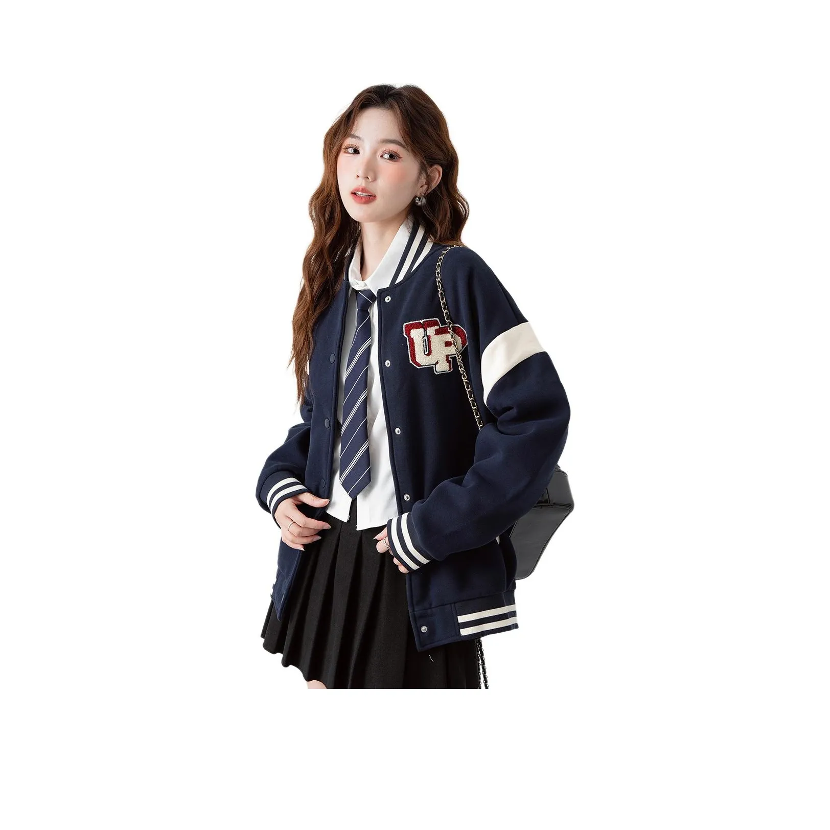 JEANSWEST Бейсбольная куртка Женская Темно-синяя