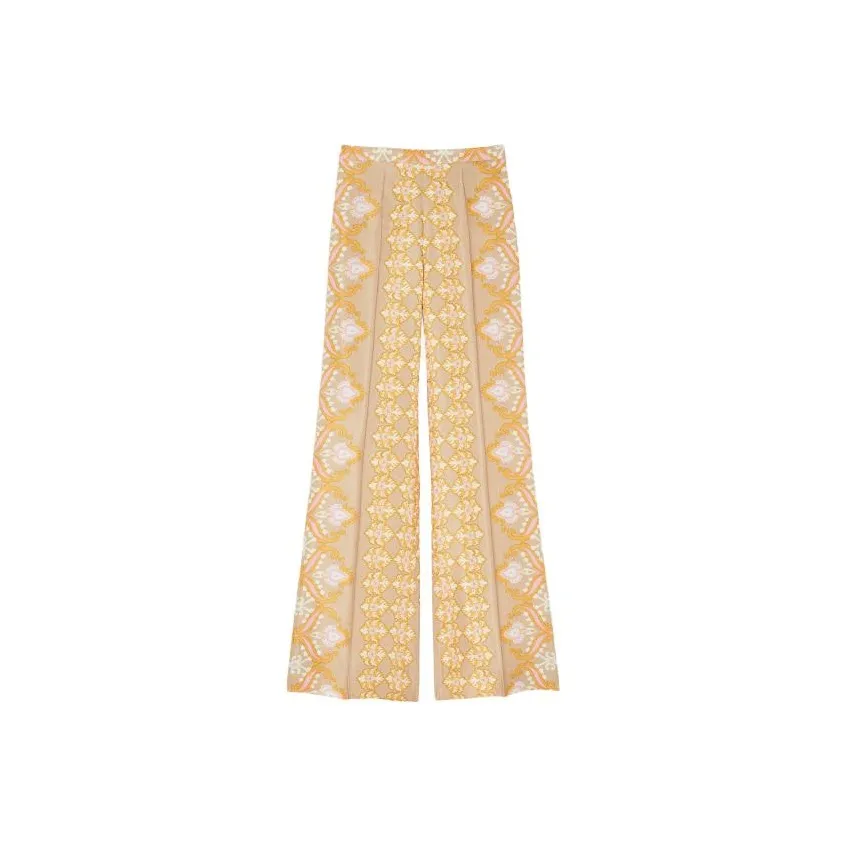 SANDRO Бежево-желтые Женские Повседневные Брюки