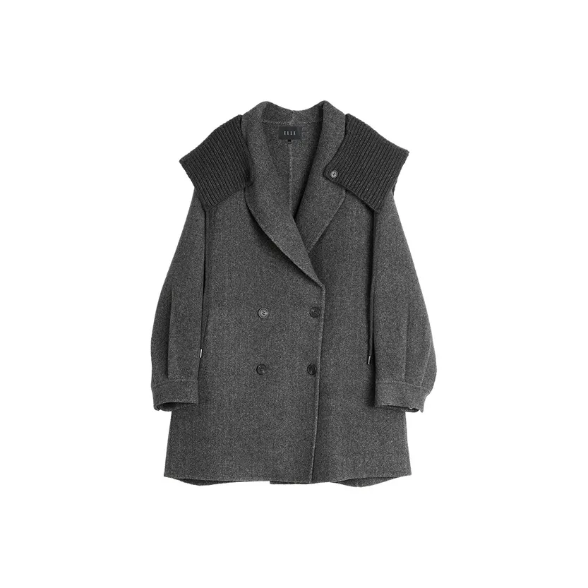 ELLE Темно-серый женский пальто