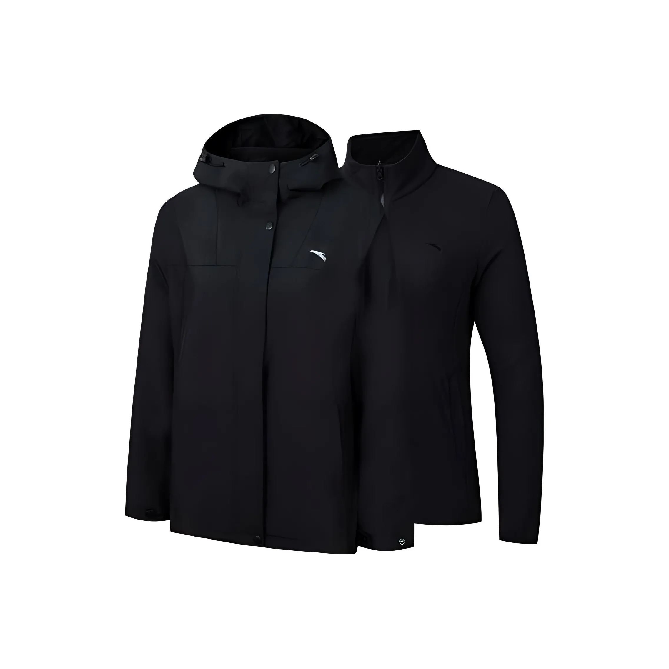 Anta Variety Training Collection Waterproof And Windproof To Keep Warm Windbreaker Jacket Women's Basic Black