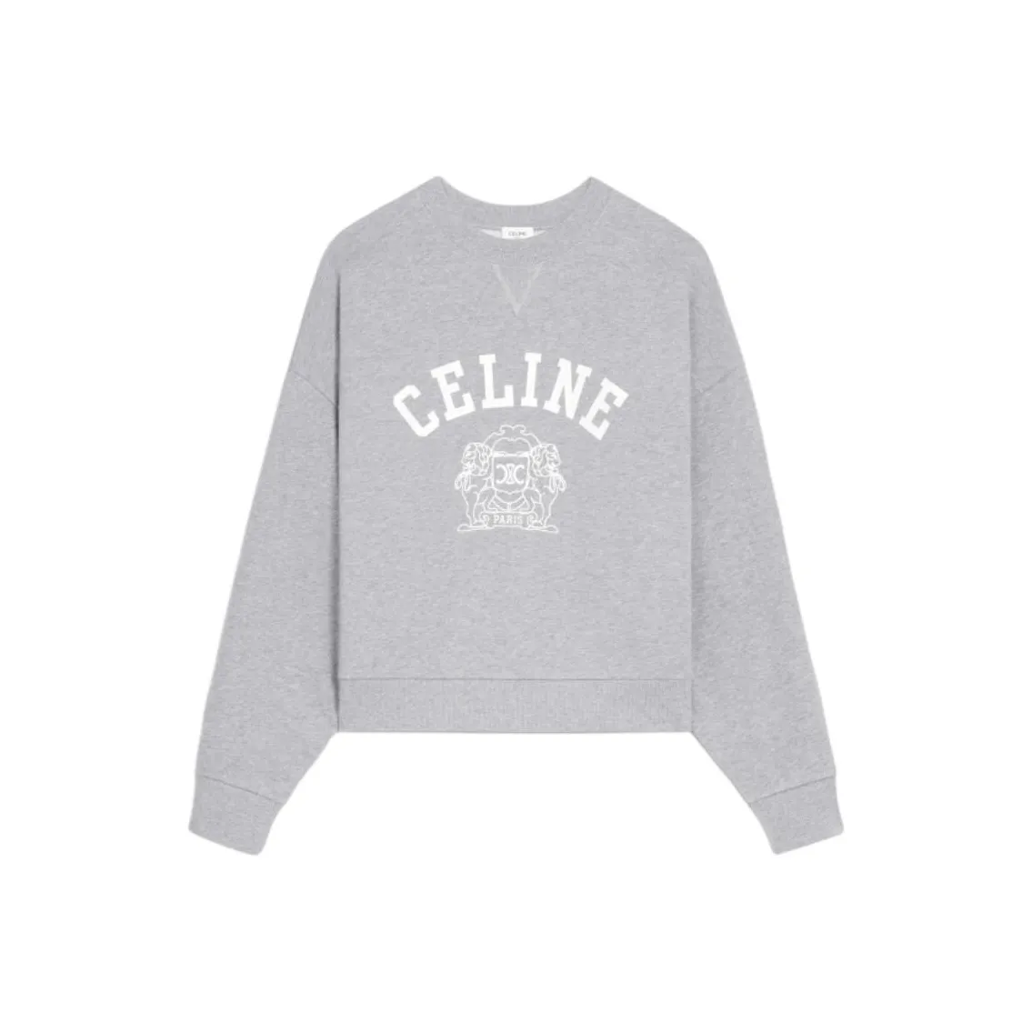 CELINE SS25 Sweatshirt Women's Gray White