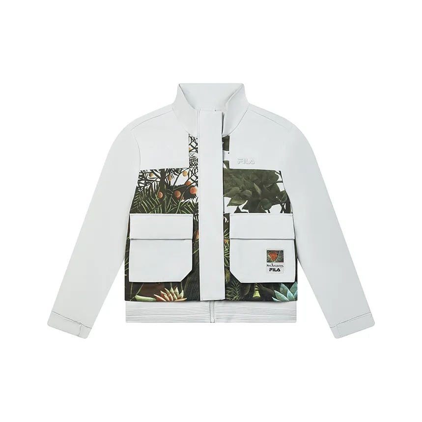 FILA x LUSUO Ветрозащитная ветровка женская бежевая солнечный серый