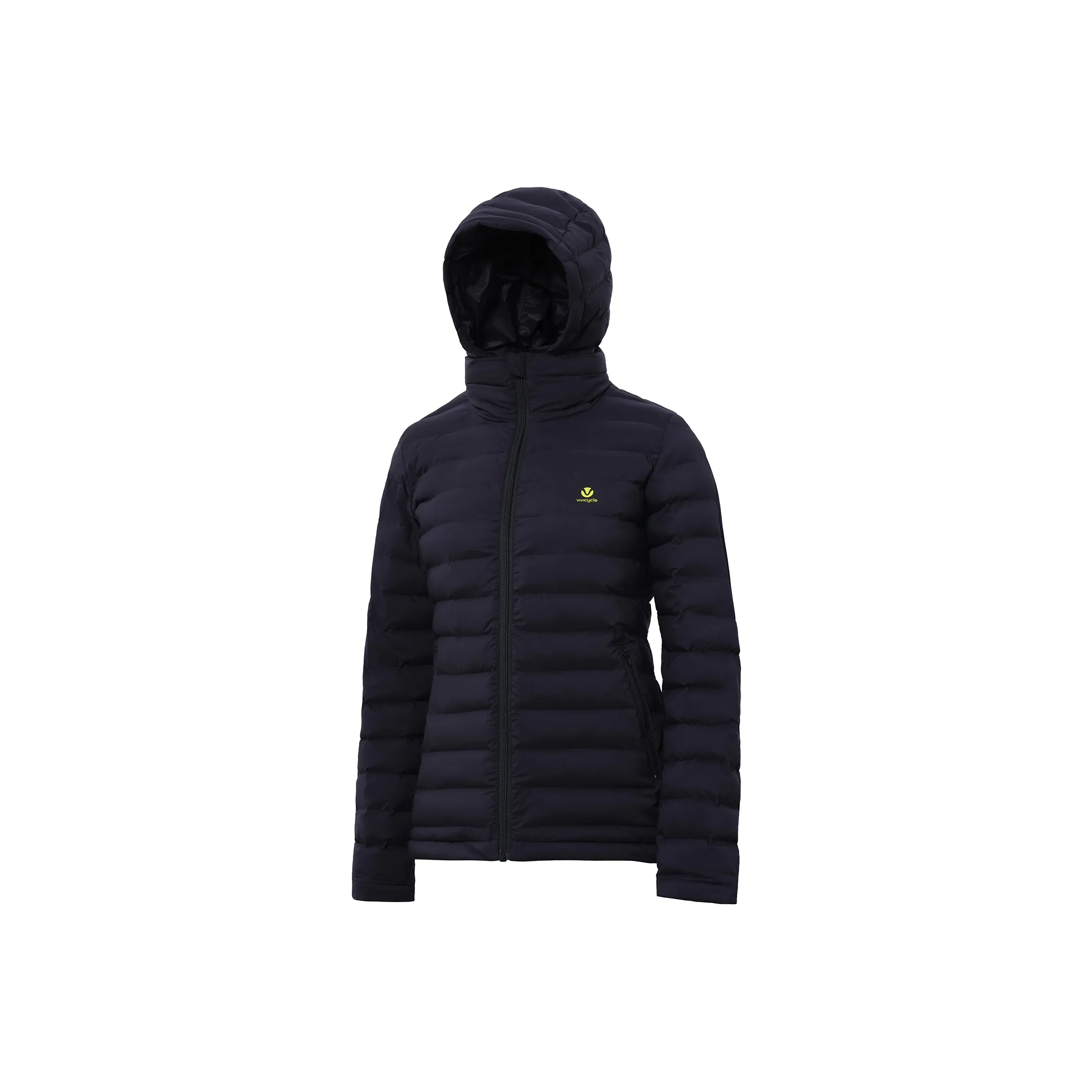 VIVI CYCLE Хлопковый пуховик женский черный