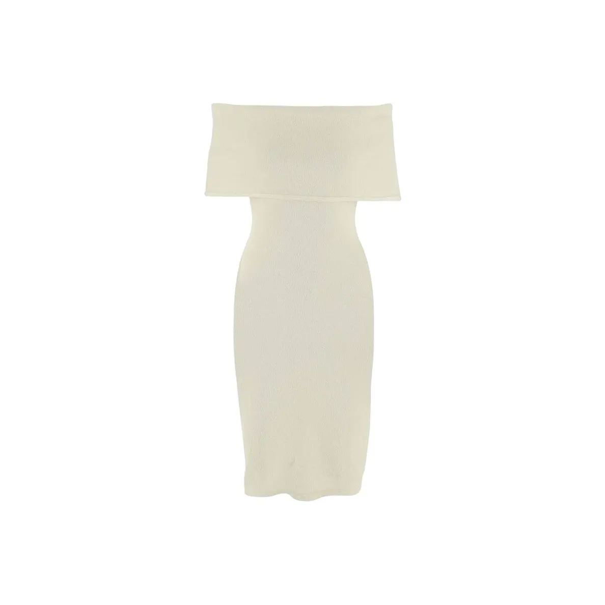 Bottega Veneta Off-The-Shoulder Fitted Dress