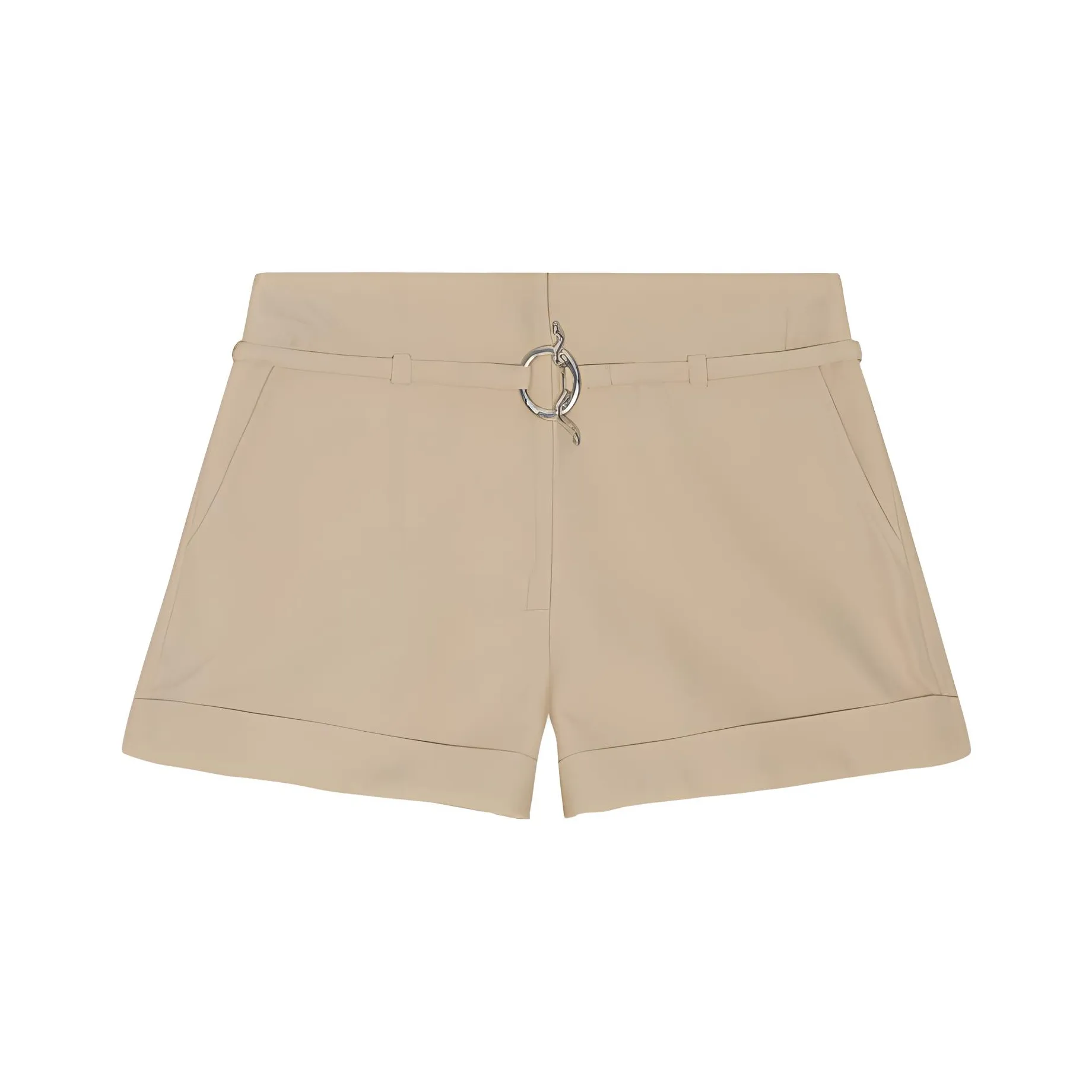 GANNI Повседневные шорты женские светлый хаки