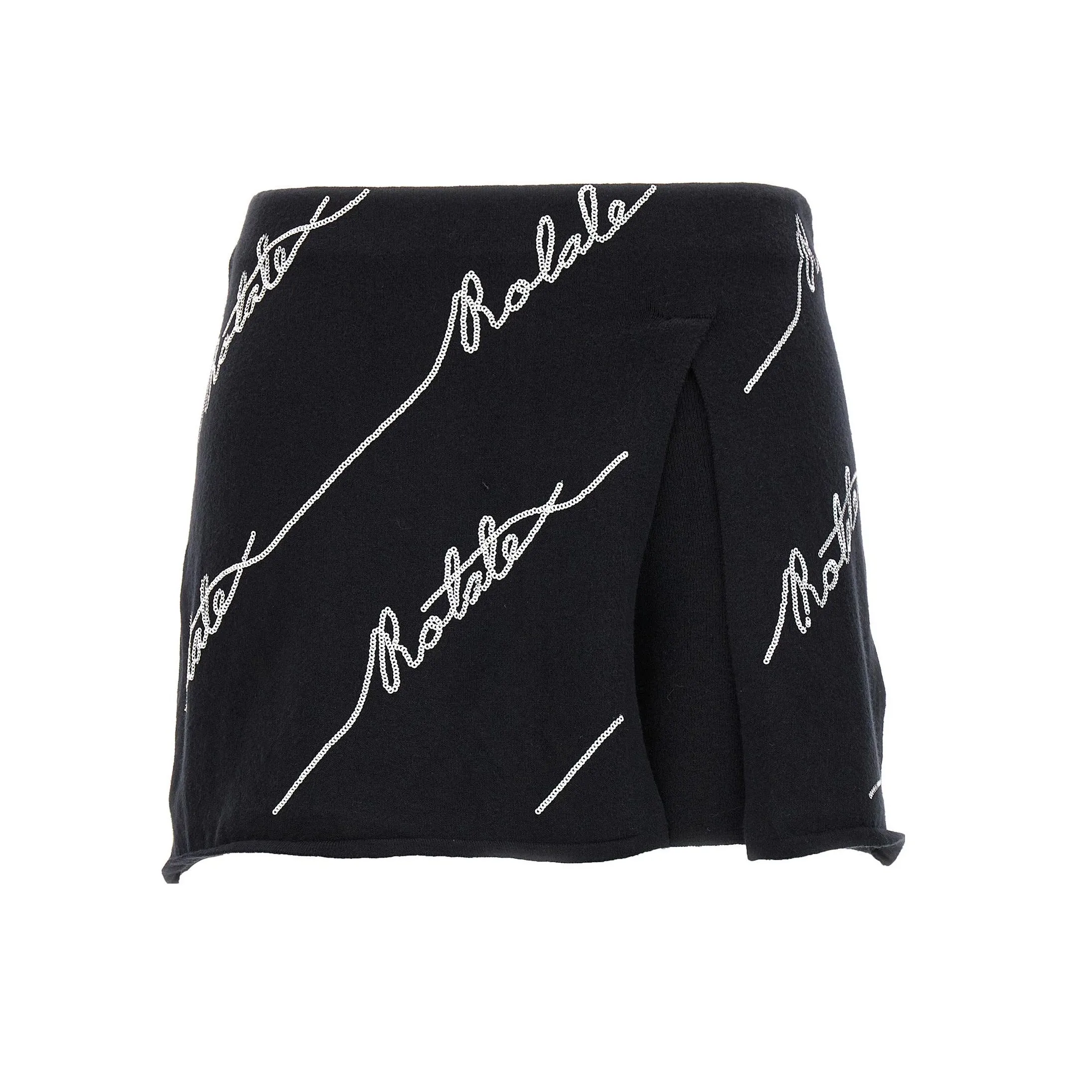 Rotate Logo Sequined Mini Skirt