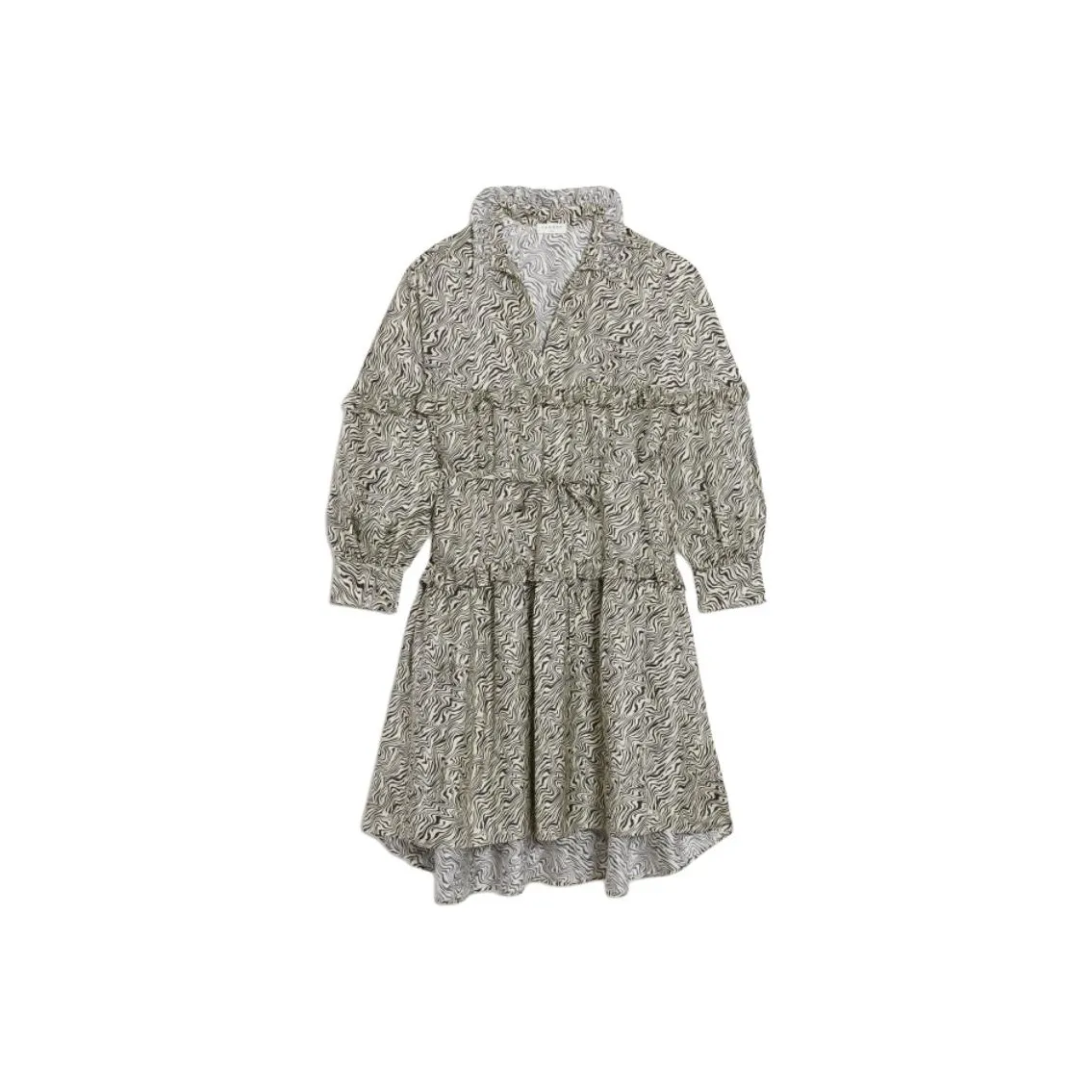 Sandro Длинное платье с длинными рукавами женское сливового цвета