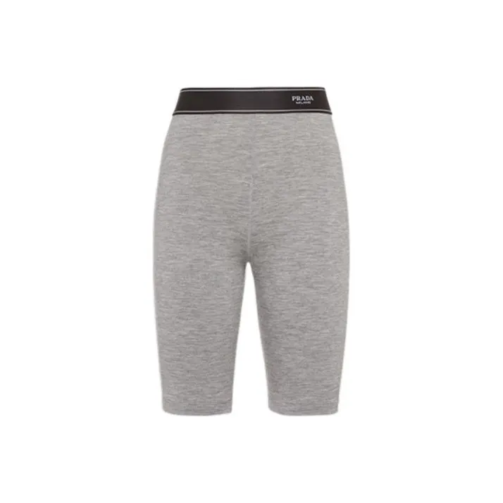 PRADA Серые Женские Повседневные Шорты