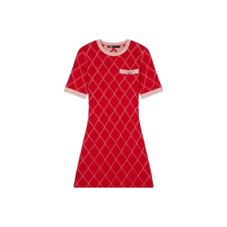 Maje Short Sleeved Dresses Women's Red
