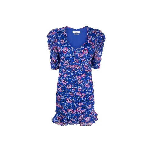 ISABEL MARANT Blue Женские Короткие Платья с Рукавами