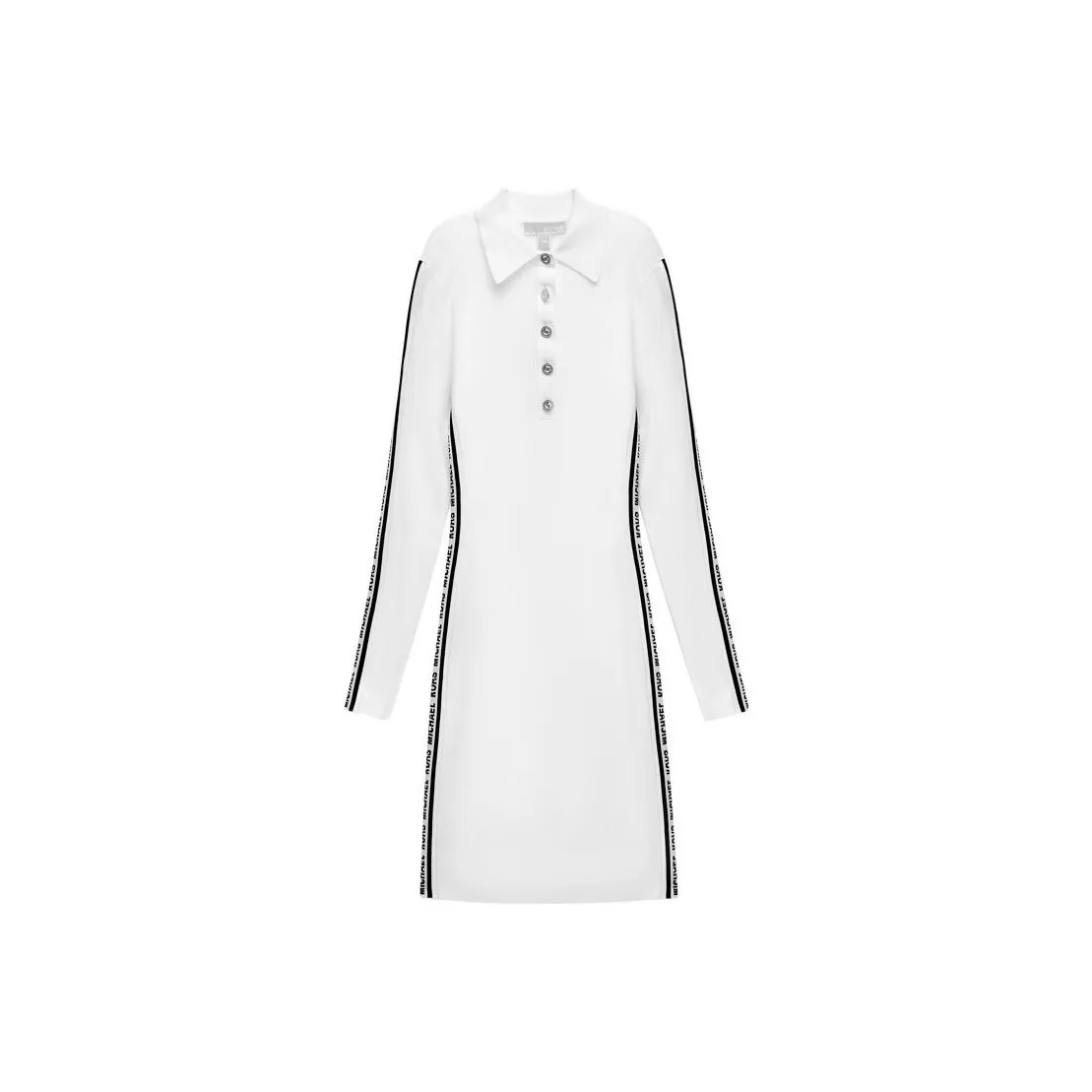 Michael Kors Белое Женское Длинное Платье с Рукавами