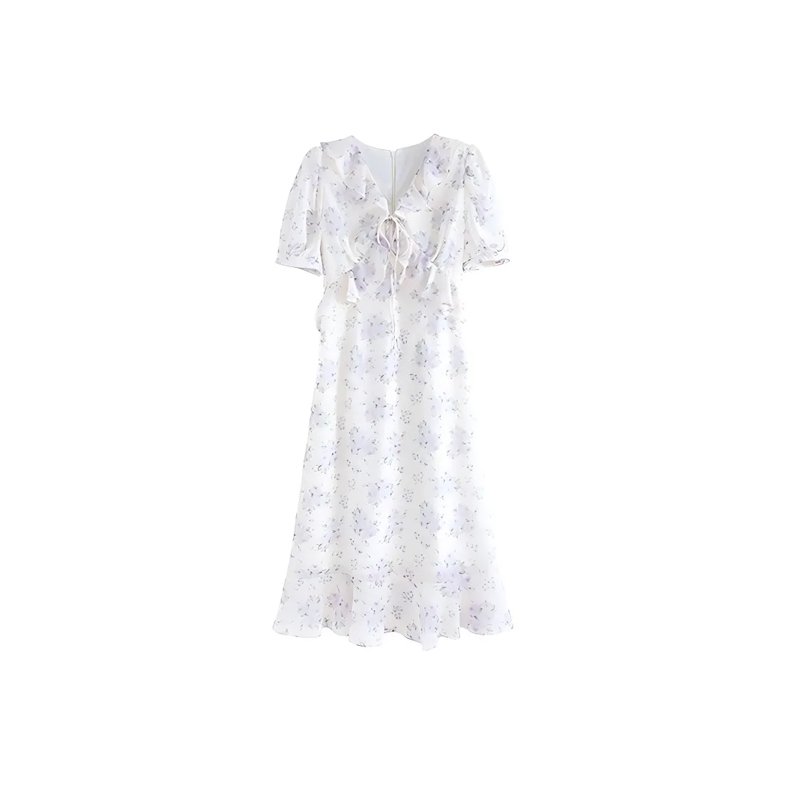 DOSOHEB Short Sleeved Dresses Women's Purple Rose