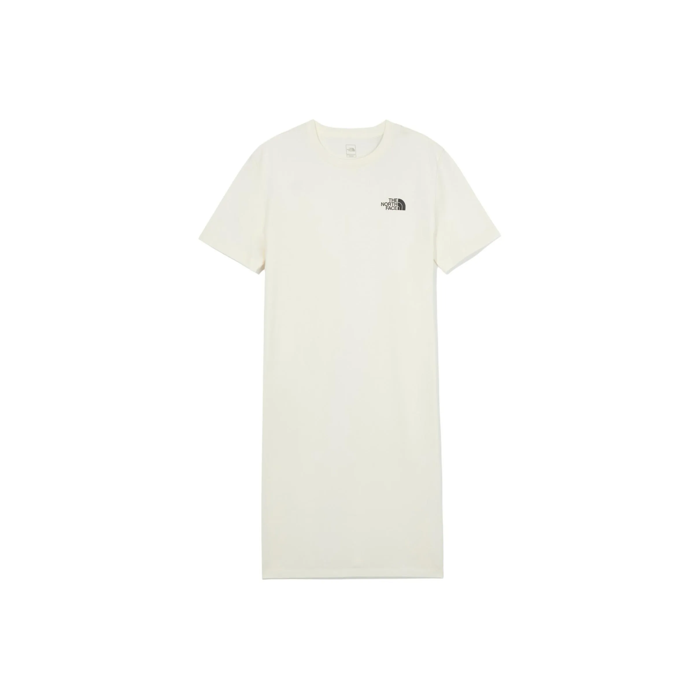 THE NORTH FACE W'S Essential S/S Midi Dress Short Sleeved Dress Women's Cream White