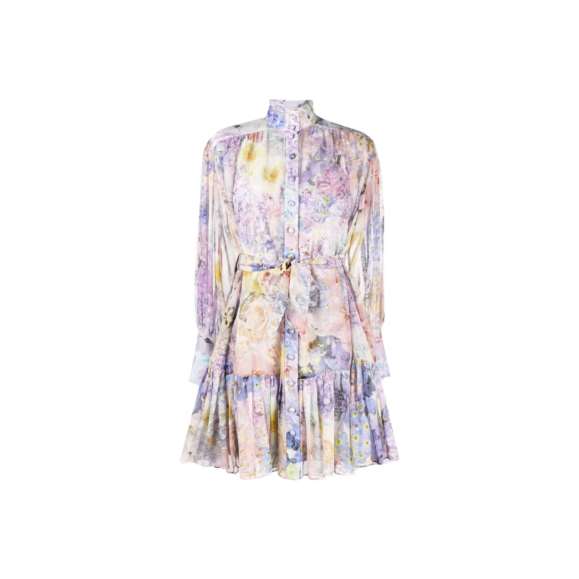 Zimmermann SS22 Long Sleeved Dress Women's Multicolor