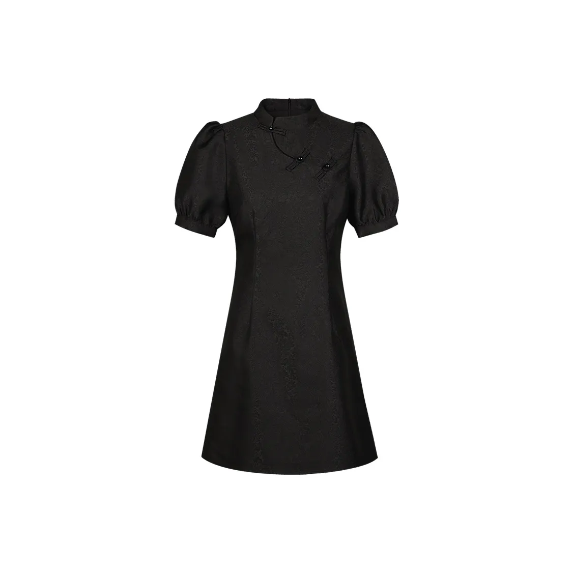 THE SEA LIFE Короткое платье с короткими рукавами женское черное
