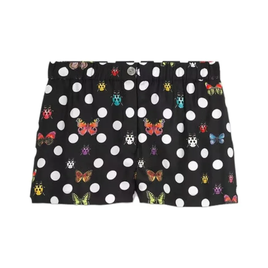 VERSACE Черные Женские Повседневные Шорты