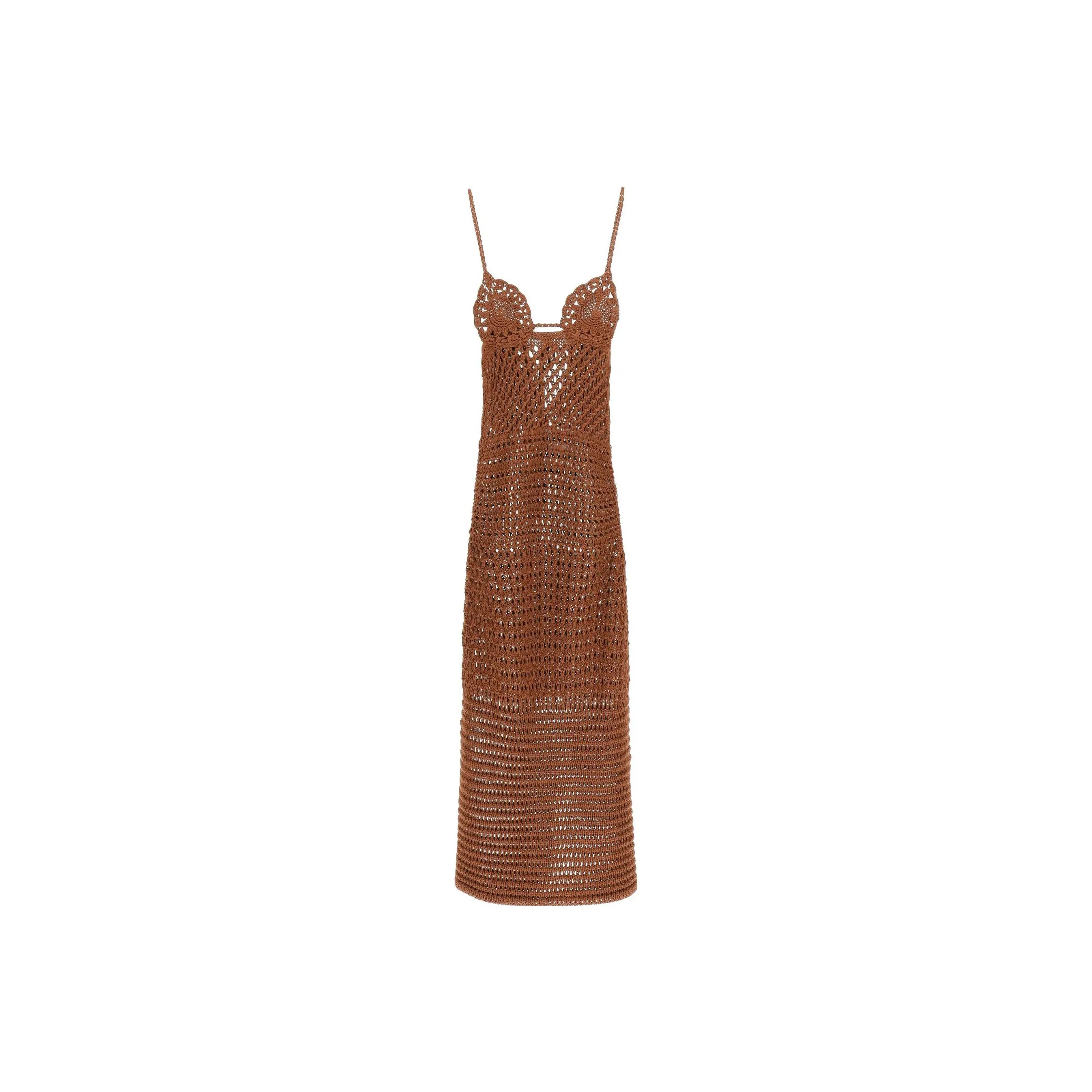 Alanui Mother Nature Crochet Sleeveless Dress