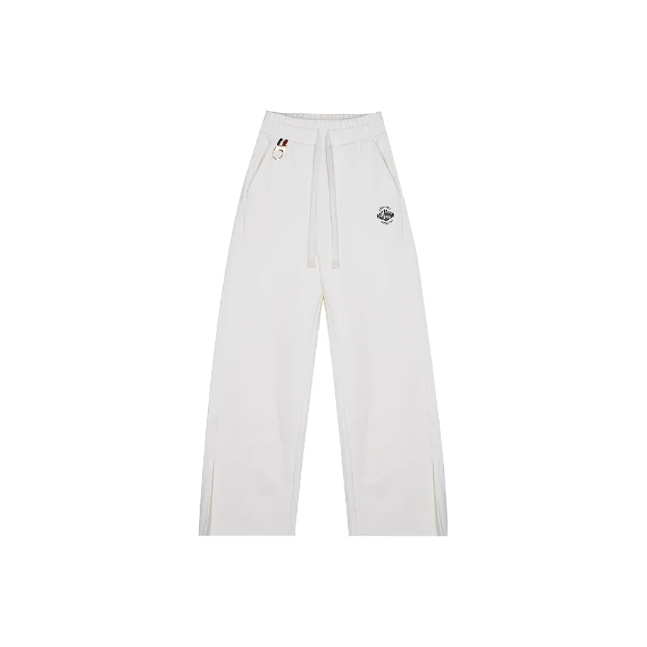 Вязаные тренировочные брюки для женщин цвет слоновая кость