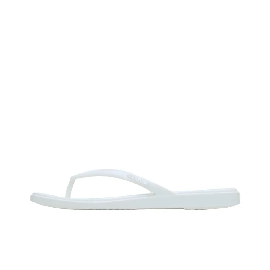 Crocs Abrasion Resistant Flip Flops Unisex White