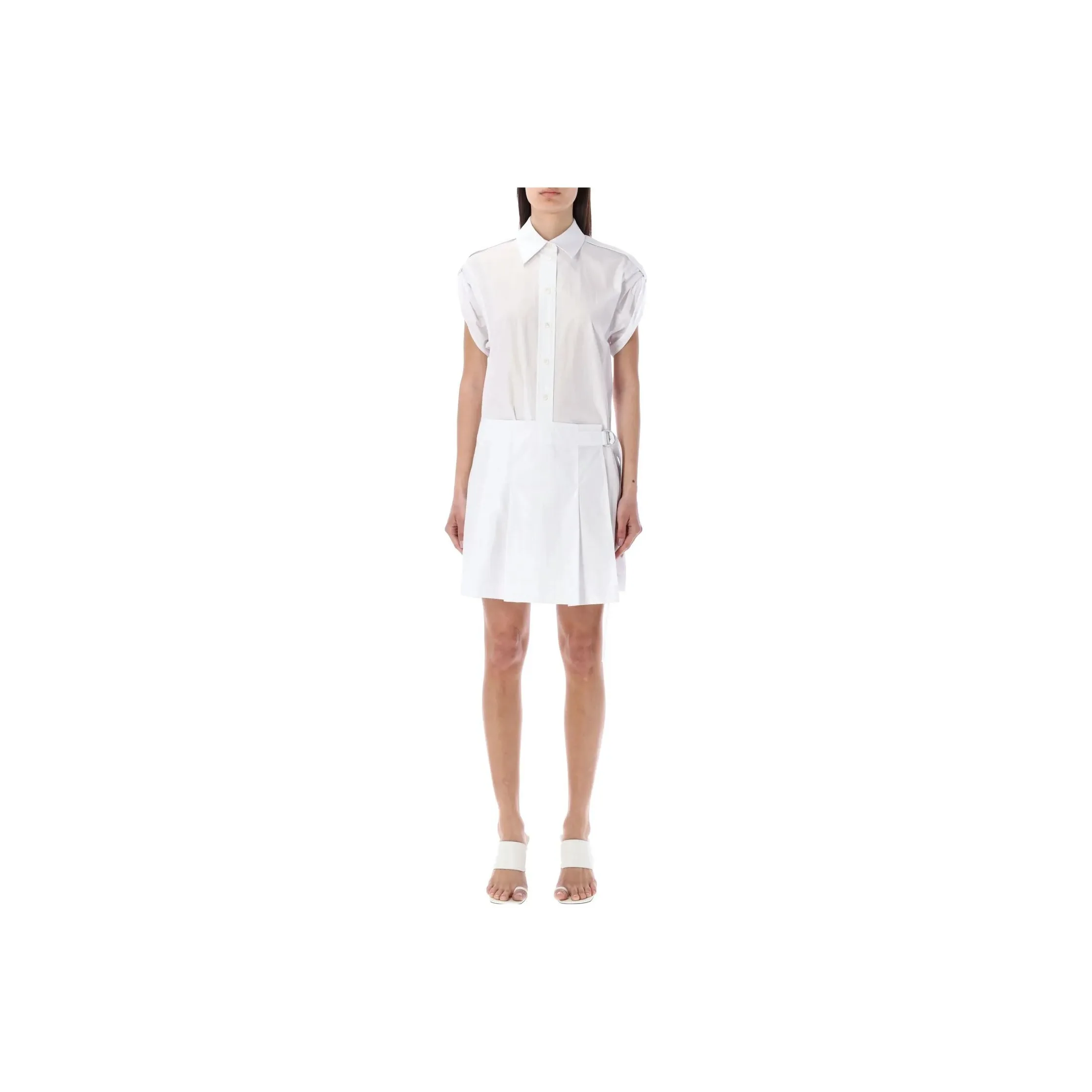 Helmut Lang Short-Sleeved Dresses Women's White