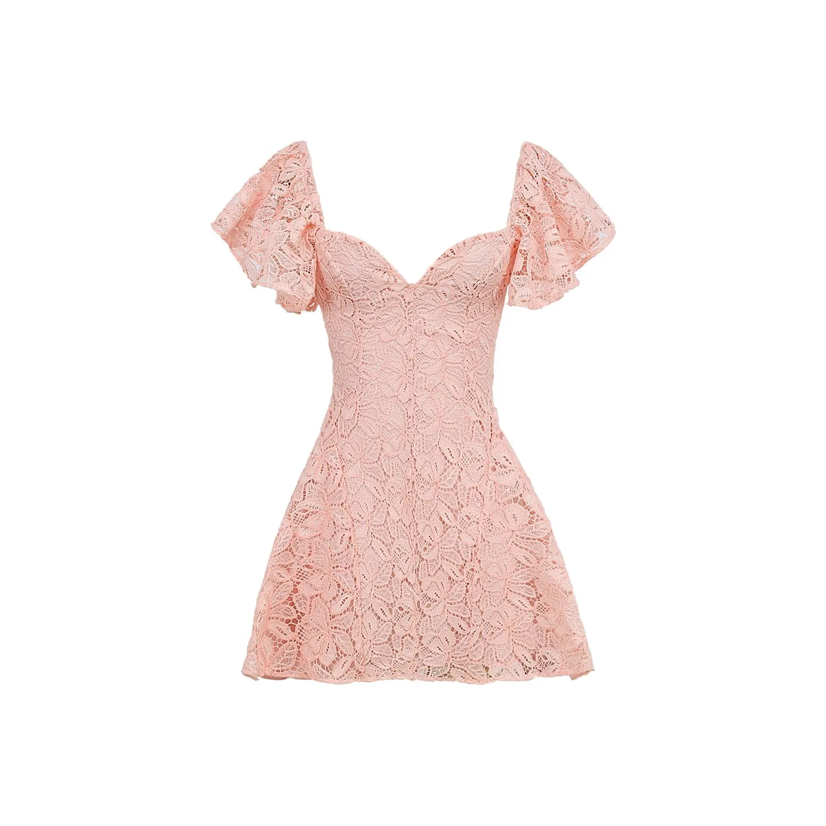 HOUSE OF CB Verity Короткое Платье с Короткими Рукавами Женское Розовый Розовый