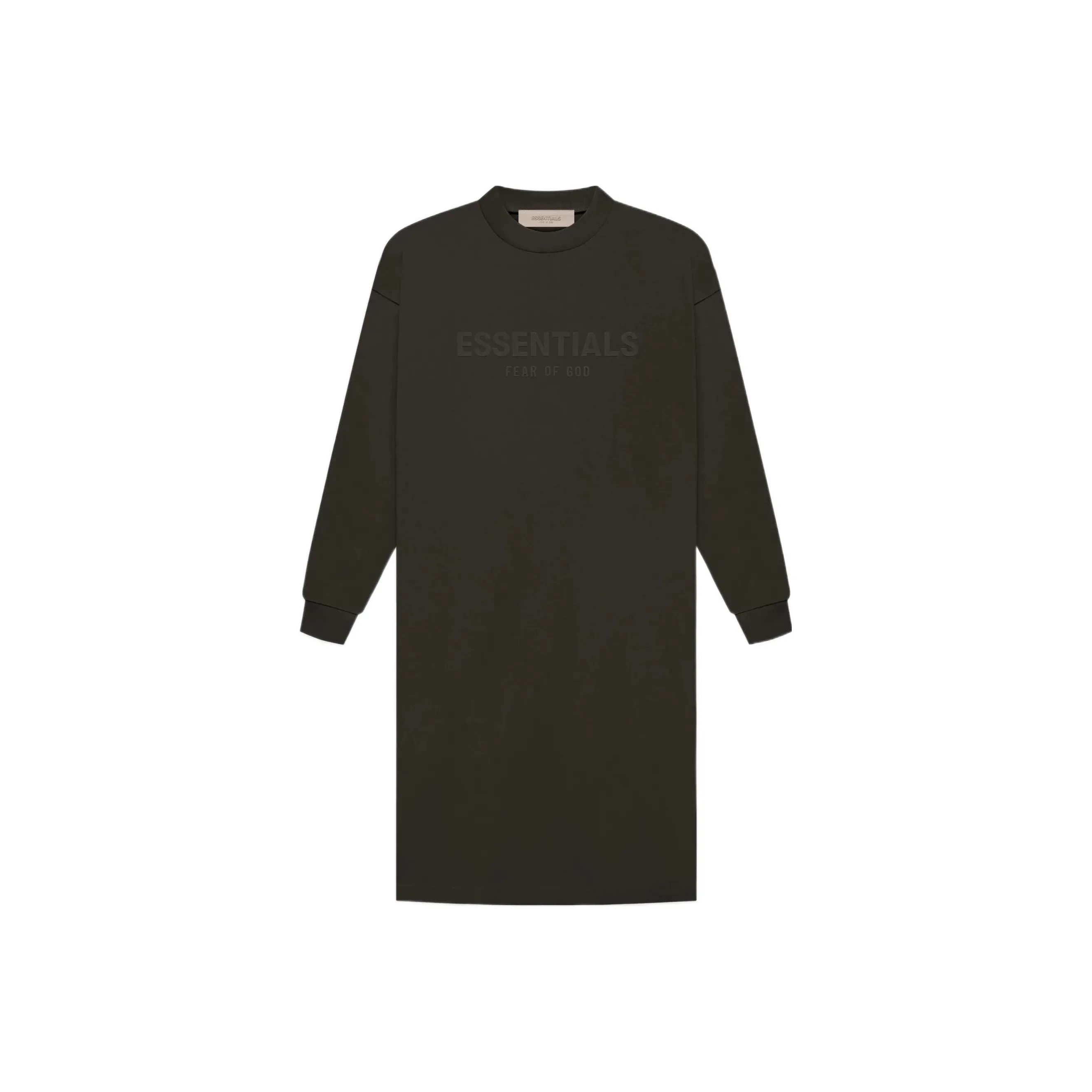 Fear Of God Essentials Women's L/S Tee Dress Off Black