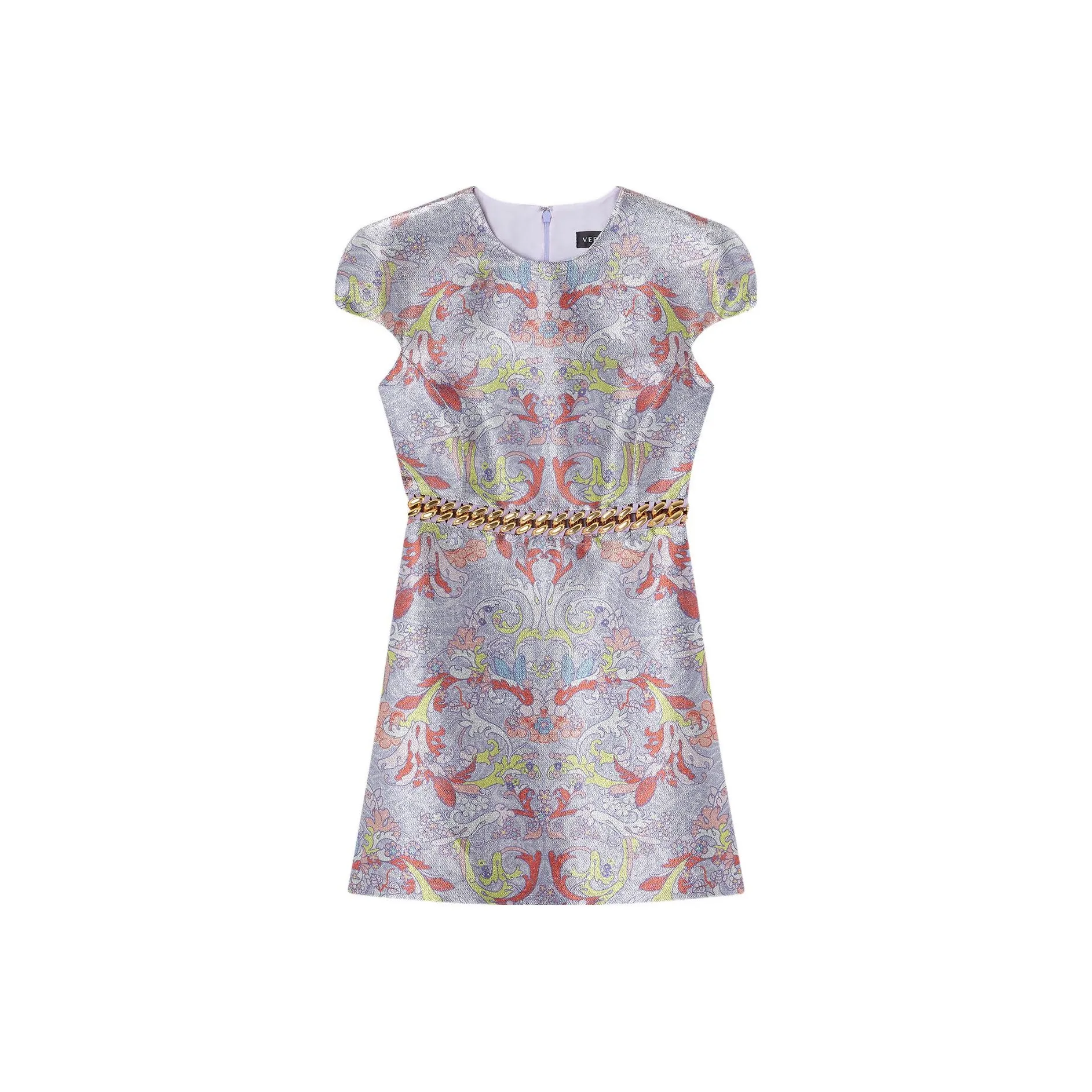 VERSACE SS22 Short Sleeved Dress Women's Light Purple