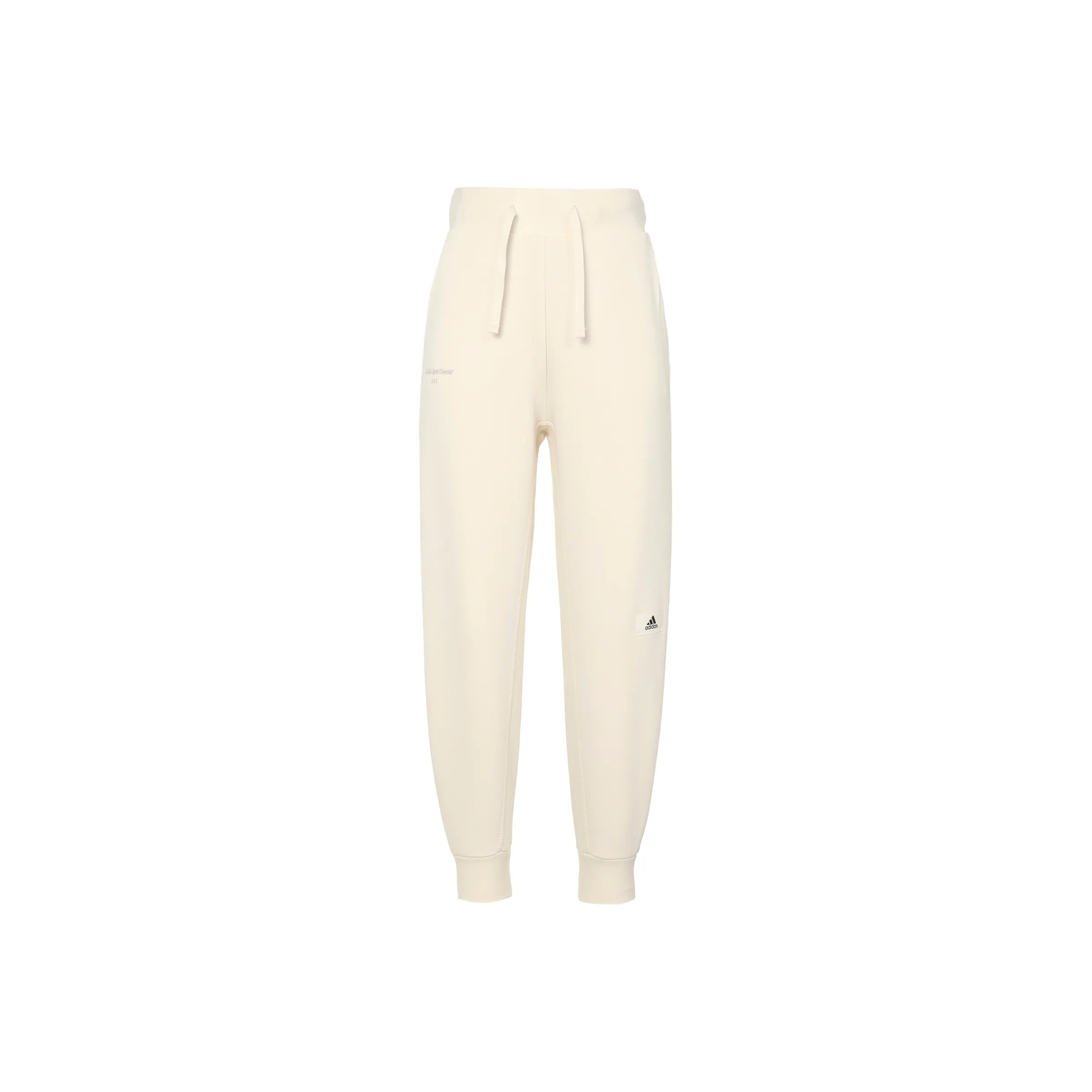 Adidas Lounge 7/8 Pants Knitted Sports Pants Women's Wonder White