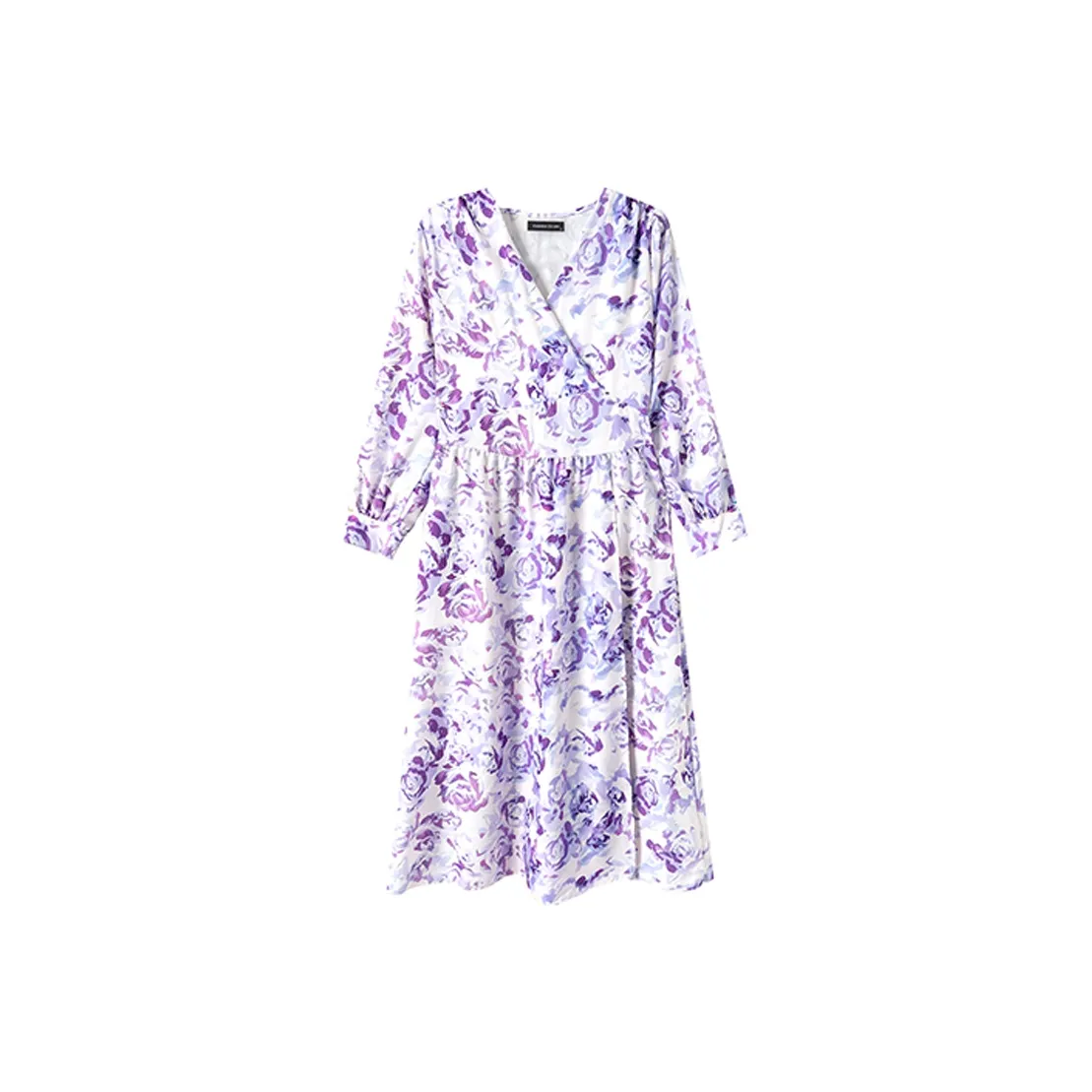 EIDOLON GRAIN Длинный рукав Платье Женское Фиолетовое