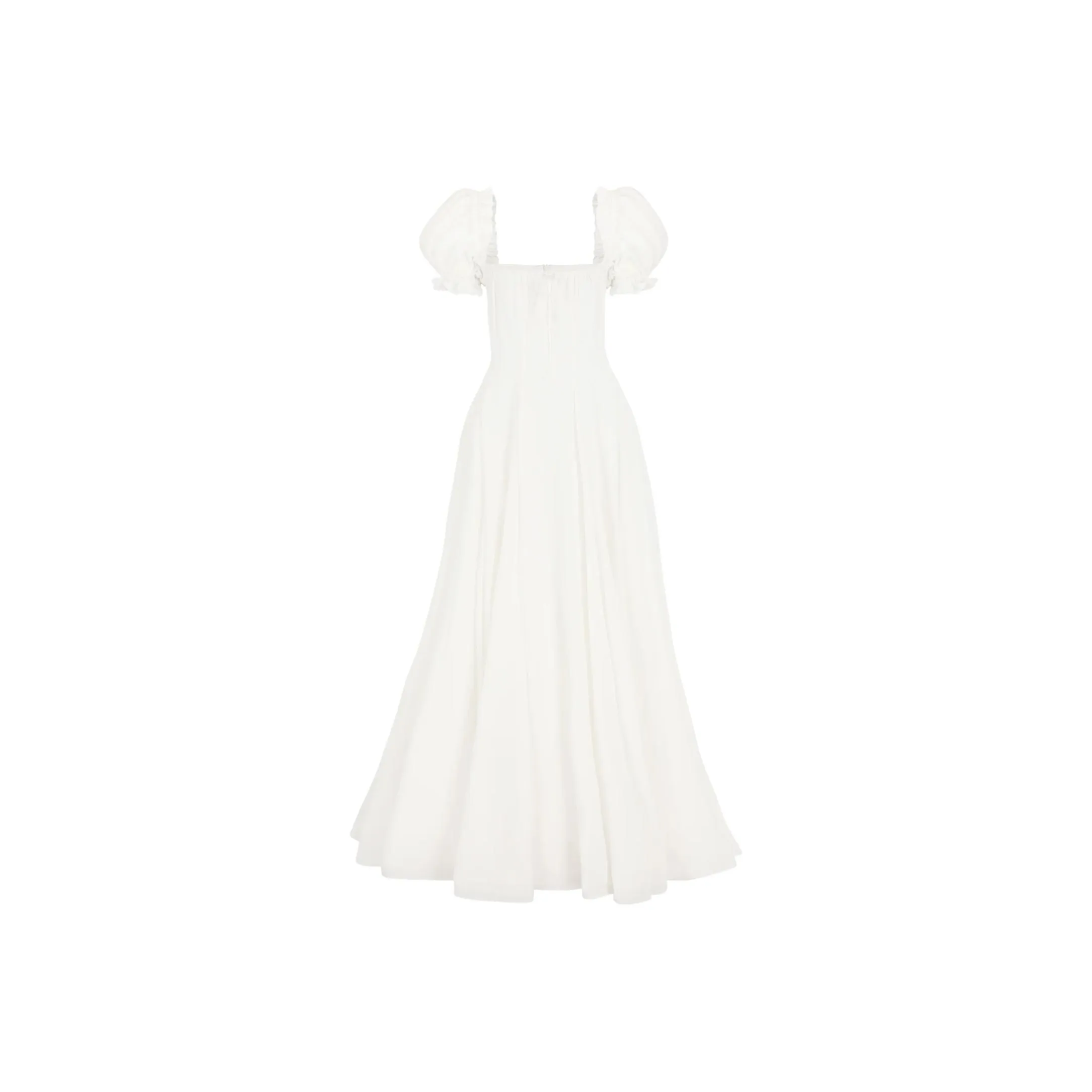 Selkie Collection SS24 Short Sleeved Dress Women's Ivory White