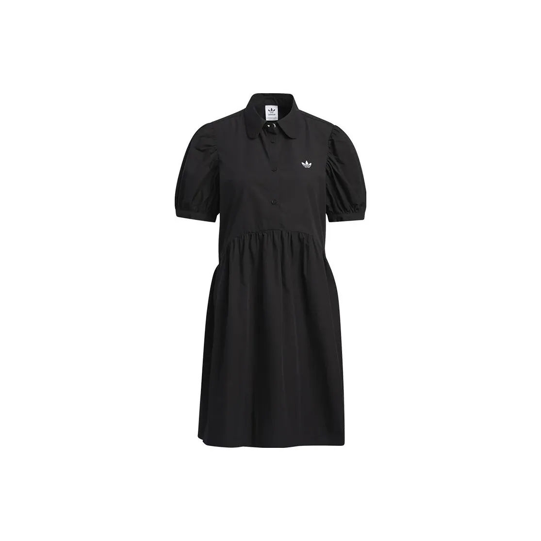 Adidas Originals Короткий рукав Платье Женское Черное