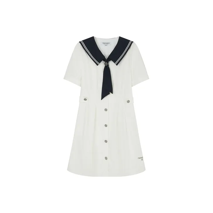 Teenie Weenie Short Sleeved Dresses Women's White