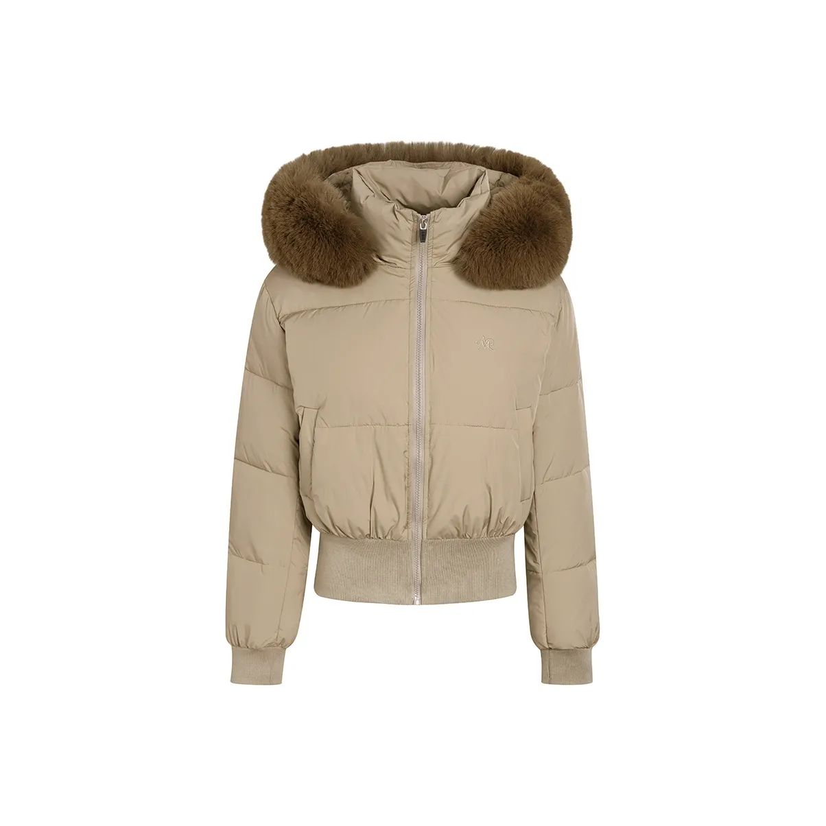 Ariseism Съемный С капюшоном Пуховая куртка Куртка Для Женщин Зимний Облегающий крой Пуховая куртка Женская