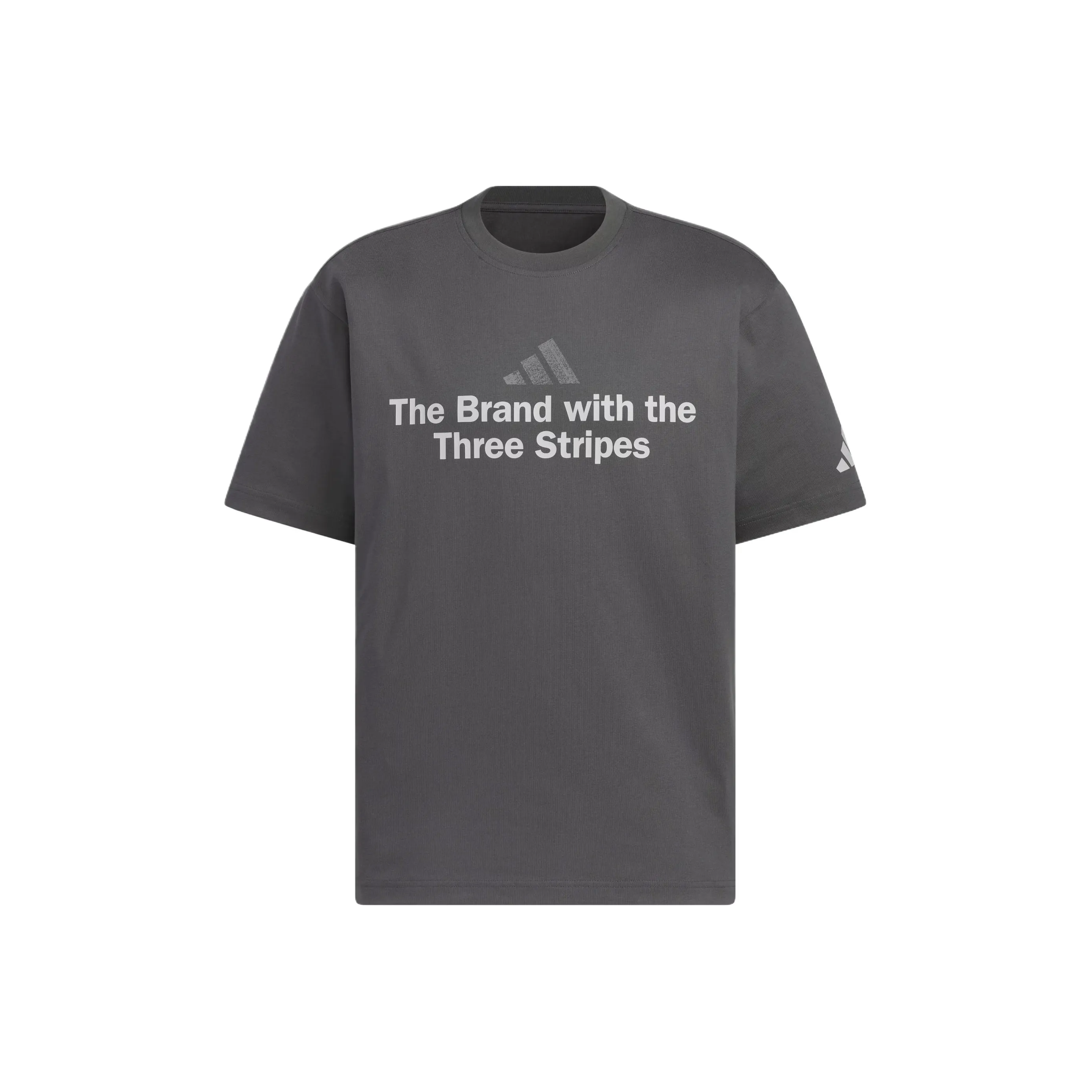 Adidas GFX T Shirt Men's Solid Gray