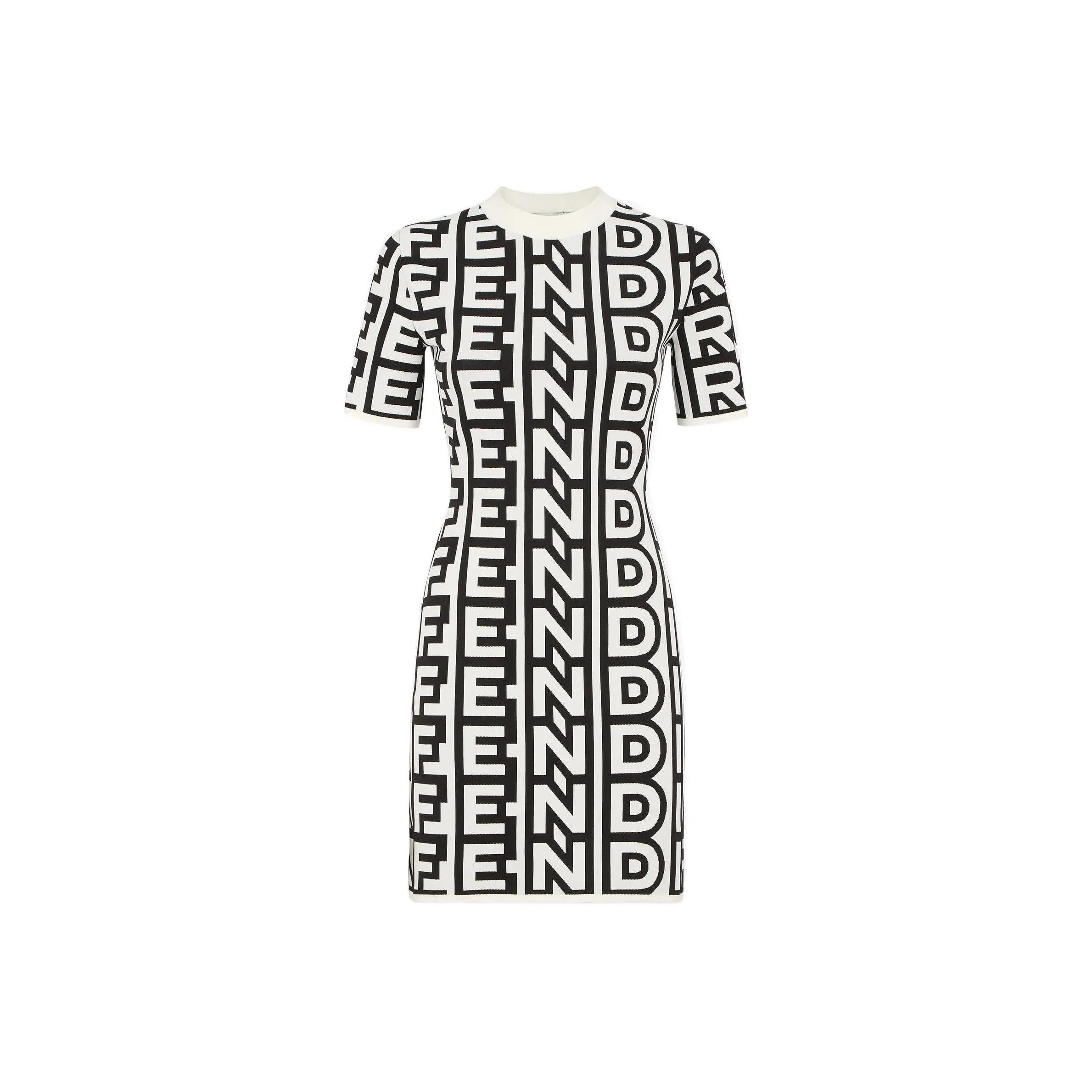 FENDI Short Sleeved Dresses Women's White