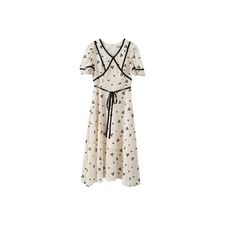 YUMOMO STAR A Линия Юбка Длинное Платье