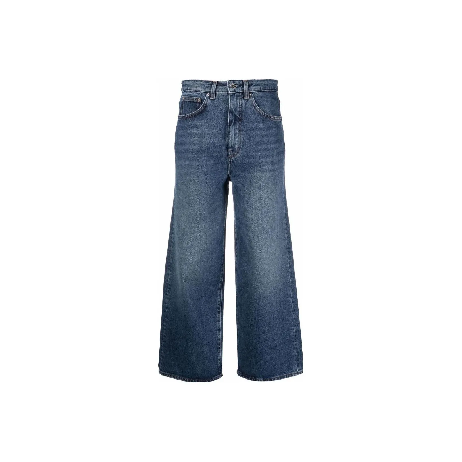 TOTEME Organic Cotton Cropped Flared Jeans